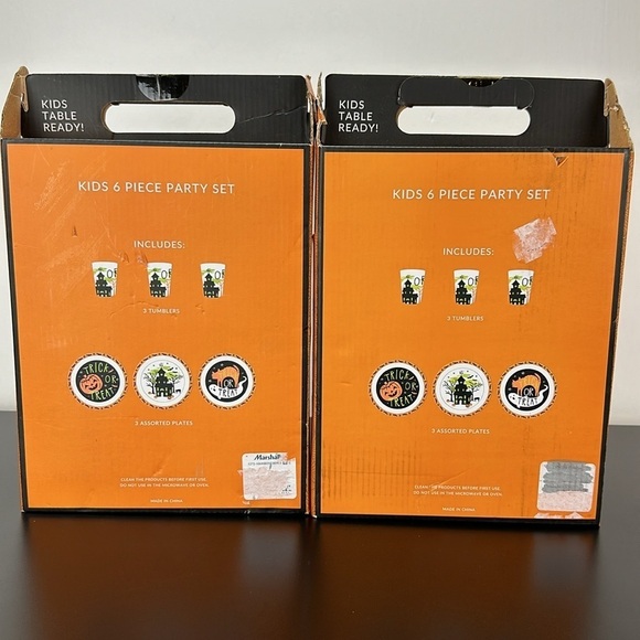 Ghoulish 2-6 Piece Party Set 100% Melamine Halloween Plates & Tumblers - Picture 2 of 9